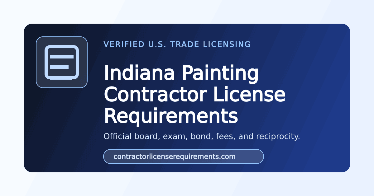 Indiana Rrp Code Indiana Painting Contractor License Requirements (2026) | Local + EPA ...